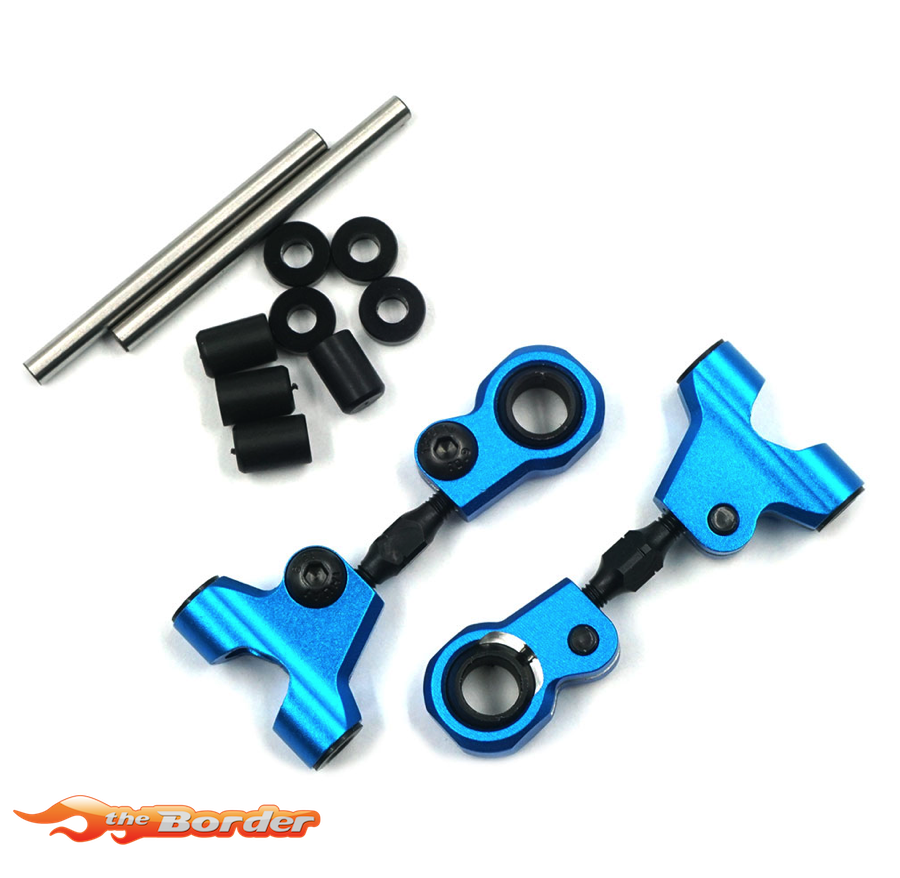Yeah Racing Aluminum Front Upper Arm Set Blue For Tamiya TT-01 TATT-036BU