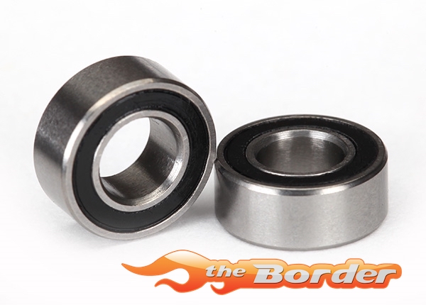 Traxxas Ball bearings black rubber sealed (5x10x4mm) (2) 5115A