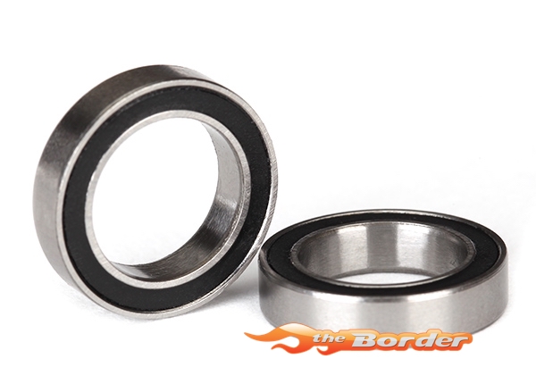 Traxxas Ball bearings black rubber sealed (12x18x4mm) (2) 5120A