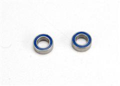 Traxxas Ball bearings, blue rubber sealed (4x7x2.5mm) (2) 5124