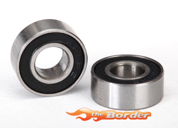 Traxxas Ball bearings black rubber sealed (6x13x5mm) (2) 5180A
