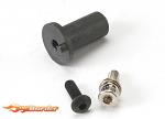 Traxxas Motor mount hinge post/ 4x12mm BCS (1)/ 4x10mm CS 5661