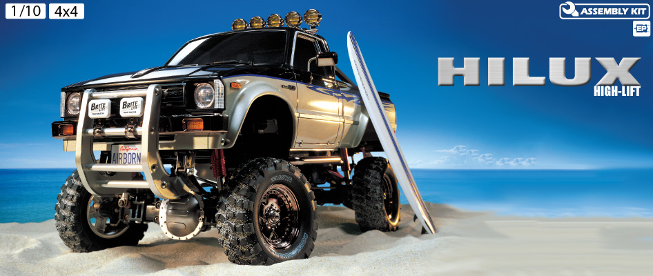 Tamiya 1/10 Toyota Hilux High Lift - 4x4 3Speed WITH FREE MFC-02 58397