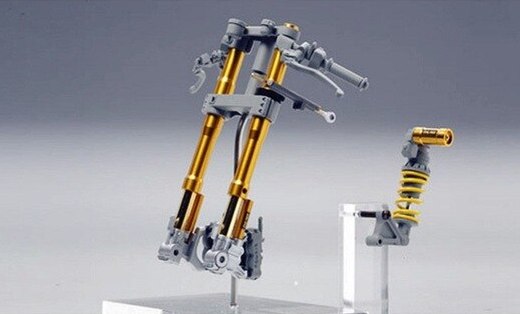 Tamiya 1/12 Kawasaki Ninja ZX-RR 2006 Front Fork Set 12619 - Afbeelding 4