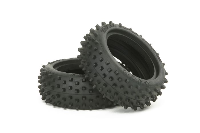 Tamiya 1/10 Front 4wd Spike Tyres (2) TT-02B DF-02 53088