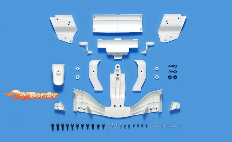 Tamiya F104 Wing Set (2017) Front & Rear White 51603