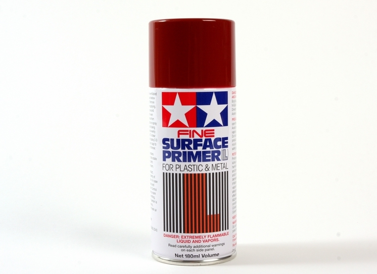 Tamiya Fine Surface Primer L Oxide Red Spray Can 180ML 87160