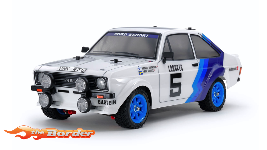 Tamiya Ford Escort Mk.II Pre-Painted Body MF-01X Chassis 58687