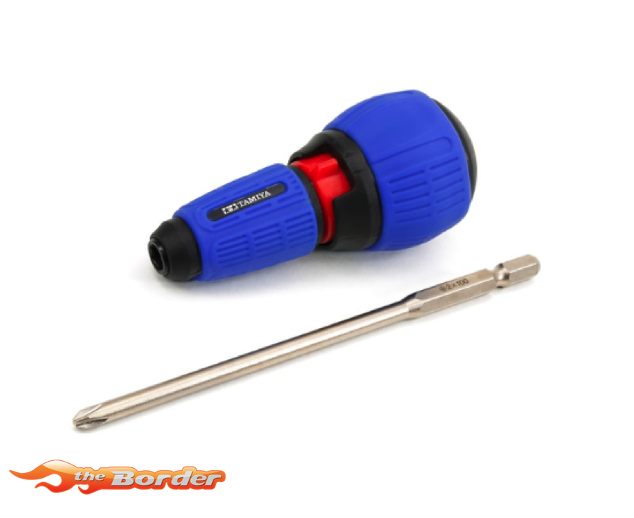 Tamiya Ratcheting Screwdriver Pro W/(+) Bit/L 74152