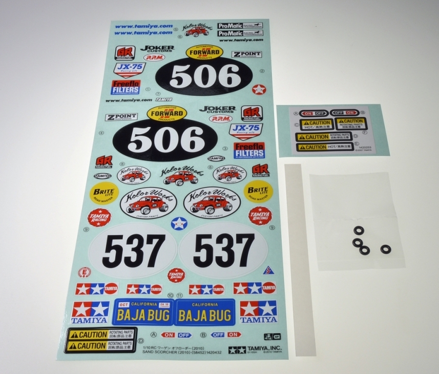 Tamiya Sand Scorcher 58452 Decal Sheet 319495616