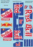 T.R. STR11 Serpent & Tamiya Wing Set (2016) F1 Decal Sheet for 1/10 BRPD1324