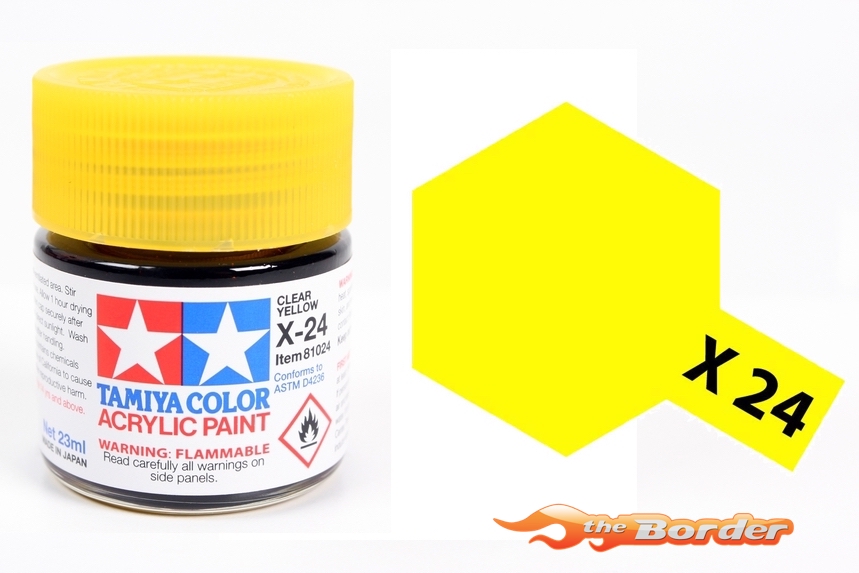 Tamiya Acrylic X-24 Clear Yellow - 23ml Bottle 81024