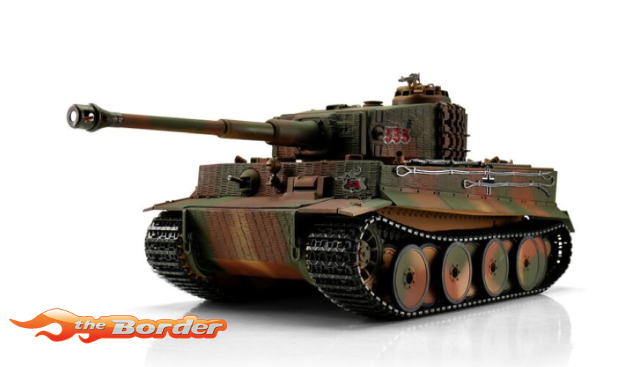 Torro 1/16 Pro Edition RC Tiger I Middle Version Camo Smoke & Sound Metal - Afbeelding 2