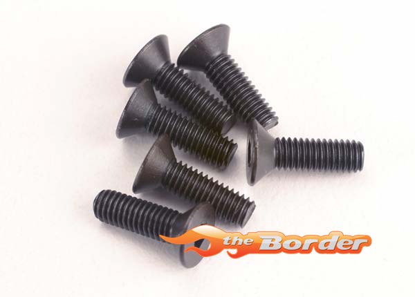 Traxxas Screws 4x10mm countersunk machine (hex drive) (6) 2535