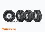Traxxas Tires and Wheels 1.9 Classic Chrome (4) 8183X
