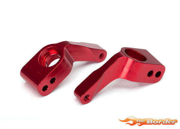 Traxxas Alum Rear Stub Axle Carriers (2) Red 3652X