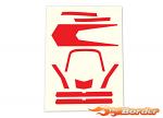 Traxxas Aton High Visibility Decals - Red TRX7980