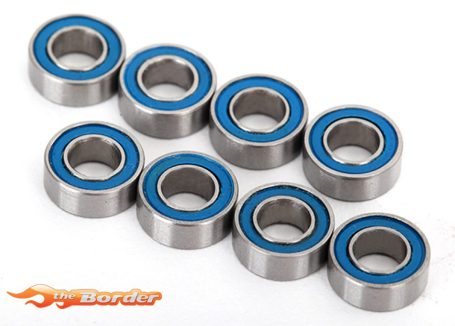 Traxxas Ball Bearings Blue Rubber Sealed 4x8x3mm (8) 7019R