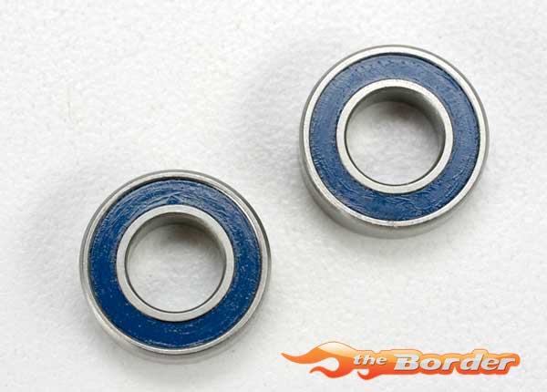 Traxxas Ball bearings, blue rubber sealed (6x12x4mm) (2) 5117