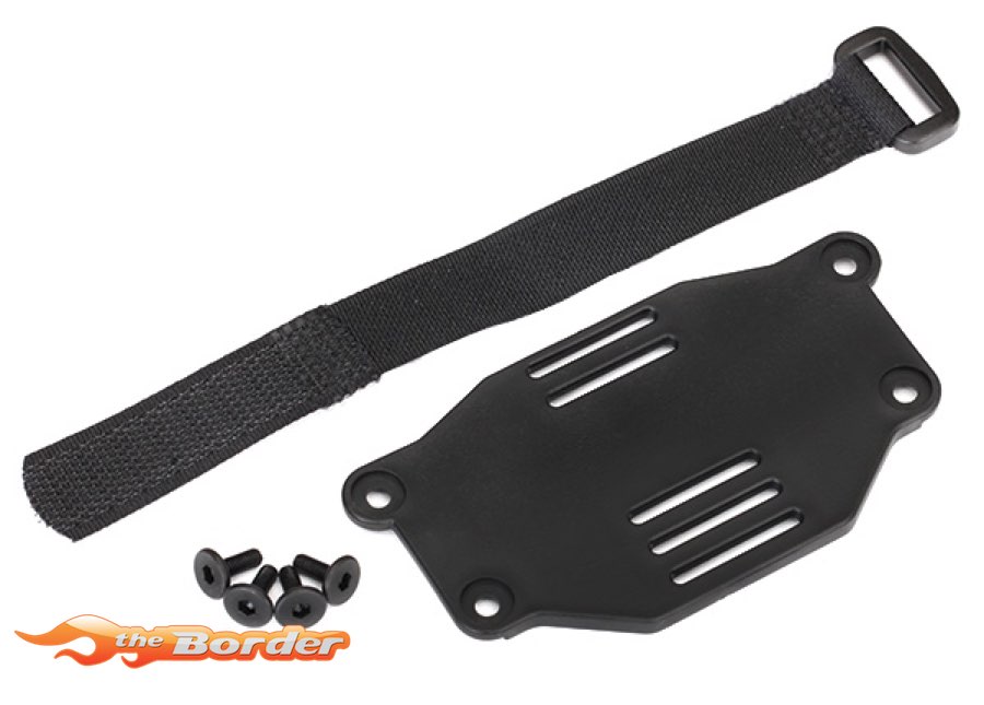 Traxxas Battery plate battery strap 3x8 flat-head screws (4) 8223