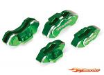 Traxxas Brake Calipers 6061-T6 aluminum (green-anodized), front (2)/ rear (2) 8367G