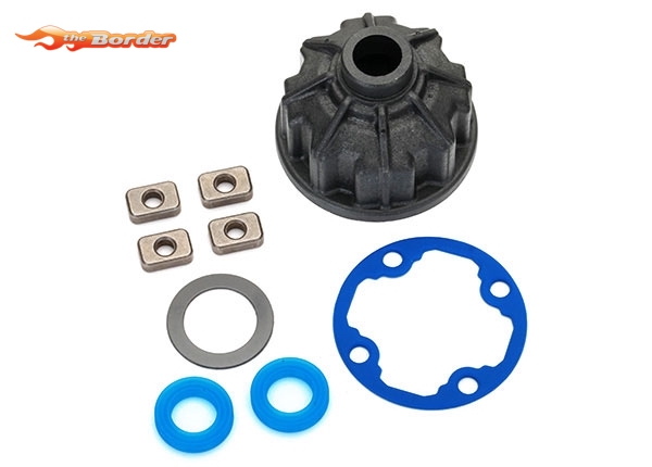 Traxxas Carrier, Differential (Plastic)/ x-ring gaskets (2) 8681