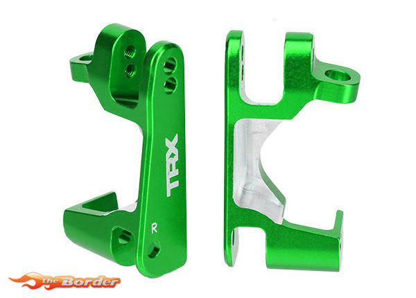 Traxxas Caster Blocks (C-Hubs) Aluminum Left & Right (Green-Anodized) 6832G