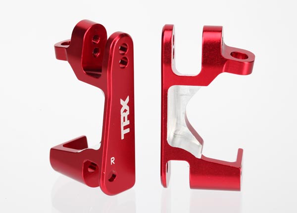 Traxxas Caster Blocks (C-Hubs) Aluminum Left & Right (Red-Anodized) 6832R