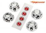 Traxxas Center Caps Chrome for Wheels (4) 8176