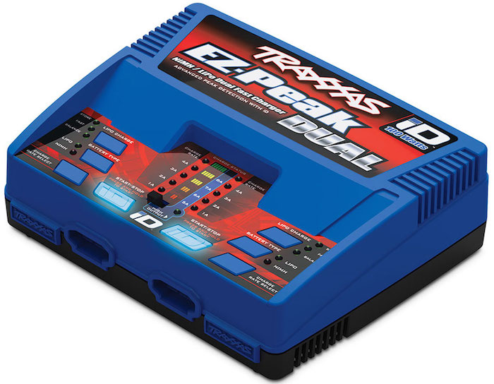 Traxxas Charger EZ-Peak Plus, 100W Duo LiPo/NiMH with iD EU Plug TRX2972G