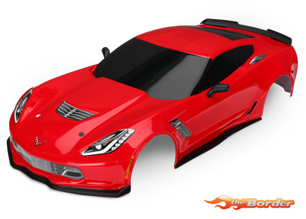 Traxxas Chevrolet Corvette Z06 Body - Red Painted 8386R - Afbeelding 5