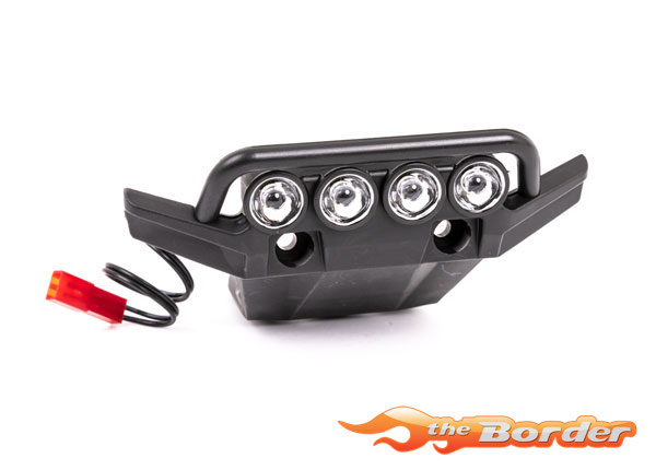 Traxxas Front Bumper/LED Light Set Installed (Fits 4WD Rustler Brushed) 6791