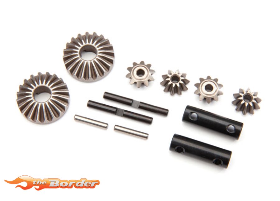 Traxxas Gear set differential (output gears (2) spider gears (4) spider gear shaft (2) output shaft (2) 8982