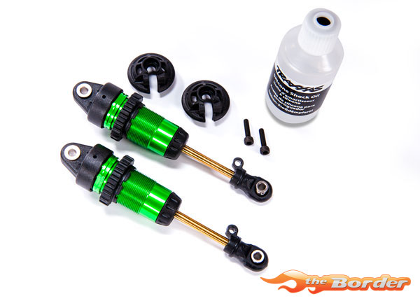 Traxxas Green Shocks GTR long hard-anodized 7461G