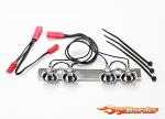 Traxxas LED Lightbar, (chrome, fits Summit roll cage)/ light harness 5684