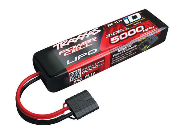 Traxxas LiPo 5000mAh 11.1V 3S 25C for Summit, E-Revo, Slash, XO-1 ID TRX2872X