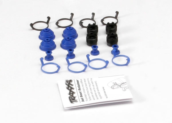 Traxxas Pivot ball caps (4)/ dust boots, rubber (4)/ dust plugs, rubber TRX5378X