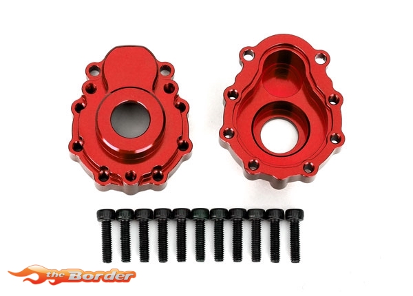 Traxxas Portal Drive Housing Outer (Front or Rear) (2) - 6061-T6 Alu Red 8251R
