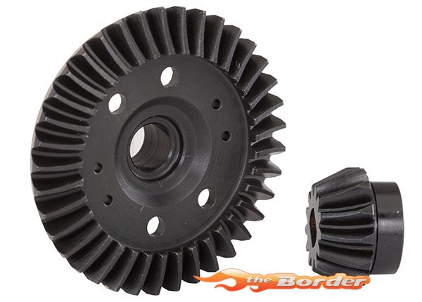 Traxxas Ring gear differential/ pinion gear differential (machined spiral cut) (rear) 6879R