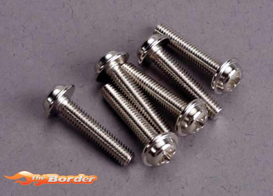 Traxxas Screws 3x15mm washerhead machine (6) 3187