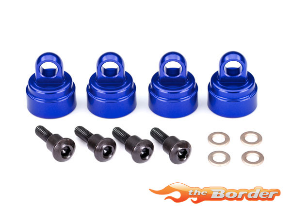 Traxxas Shock Caps Aluminum Blue Anodized 3767A