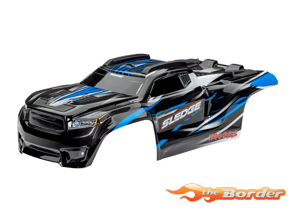 Traxxas Sledge Body Blue (Prepainted, Assembled with body support/mounts) 9511A