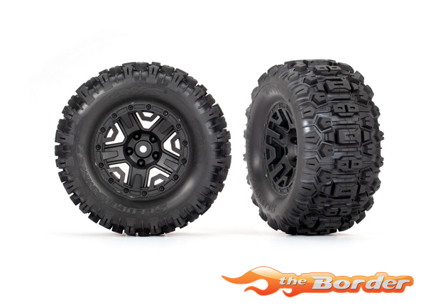 Traxxas Sledgehammer Tires Preglued 2WD Rear for Rustler/Stampede 3778