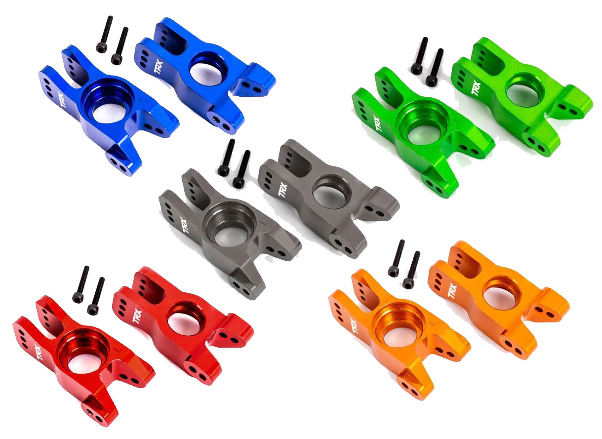 Traxxas Stub Axle Carriers Sledge 6061-T6 Aluminium (Choose your colour) 9552