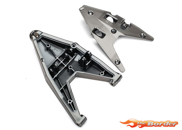 Traxxas Suspension arm, lower left/ arm insert (satin black chrome-plated) 8533X