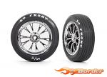 Traxxas Tires & Wheels, Assembled/Glued, Weld Chrome (Front, 2) 9474R