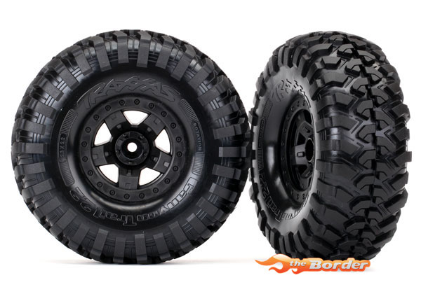 Traxxas Tires and wheels assembled glued (TRX-4 Sport wheels Canyon Trail 2.2 tires) (2) 8181