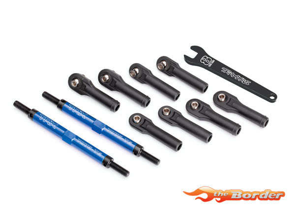 Traxxas Toe Links - Tubes Blue Anodized with Rod Ends 8638X