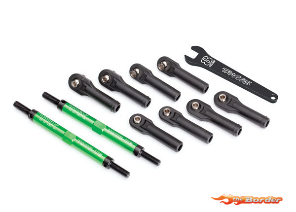 Traxxas Toe Links - Tubes Green Anodized with Rod Ends 8638G