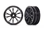 Traxxas Weld Wheels Gloss Black Front (2) 9472